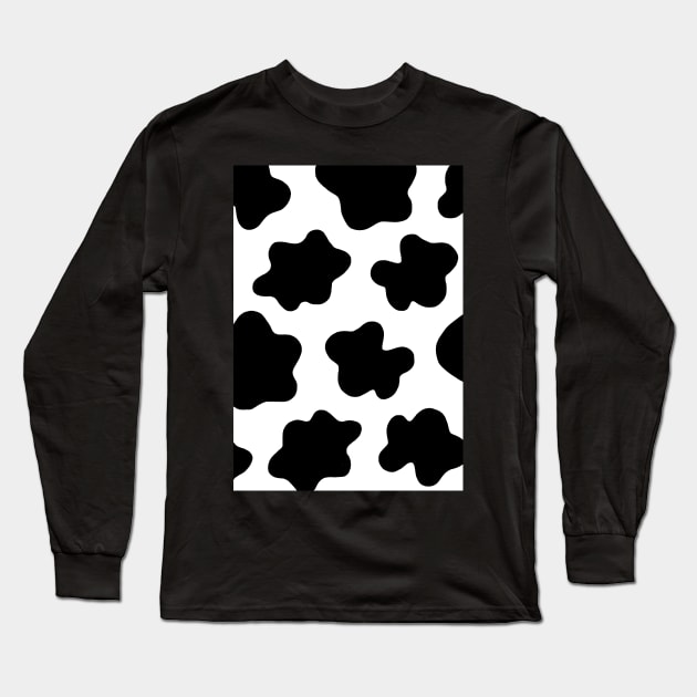 Cow Print Long Sleeve T-Shirt by ChimaineMary